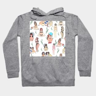 Watercolor Power Woman Hoodie